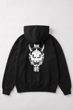 Худі оверсайз унісекс Hannya Black