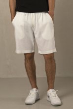 Лляні шорти чоловічі White