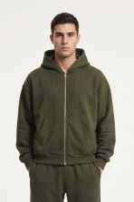 Зіп худі оверсайз чоловічий Khaki