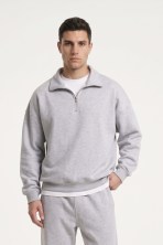 Світшот на блискавці чоловічий Grey