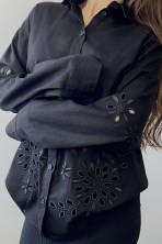 Вишиванка лляна жіноча v.4 Black
