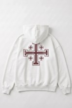 Худі оверсайз Deus Vult White